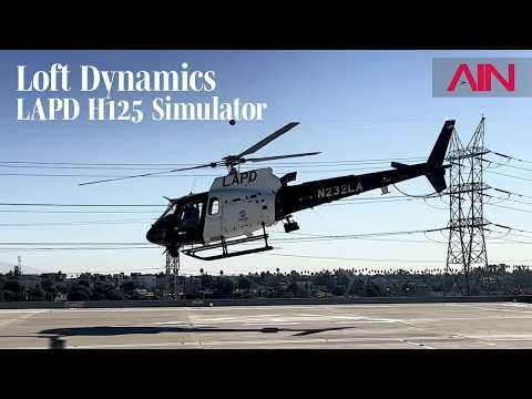 Flight Training in the LAPD H125 AStar Loft Dynamics Helicopter Simulator – AIN