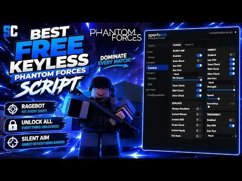 [FREE] The BEST Phantom Forces Script (Kill All, Unlock All, Ragebot, Silent Aim + More!)