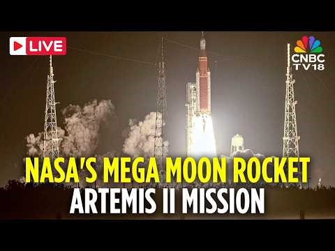 NASA Artemis LIVE: Artemis II Rocket Rolled Out To The Launch Pad | Artemis Moon Rocket Launch |N18G