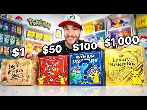 I Bought a $1, $50, $100, and $1,000 Pokémon Mystery Box