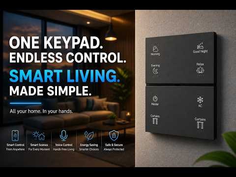 The smart keypad every modern home needs control appliances with a touch. Pert Smart Home Automation