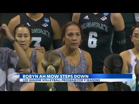 University of Hawaii women’s volleyball coach Robyn Ah Mow steps down after 9 seasons