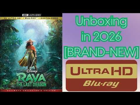 Unboxing Raya and the Last Dragon (2021) on 4K UHD Blu-ray [Brand-New]