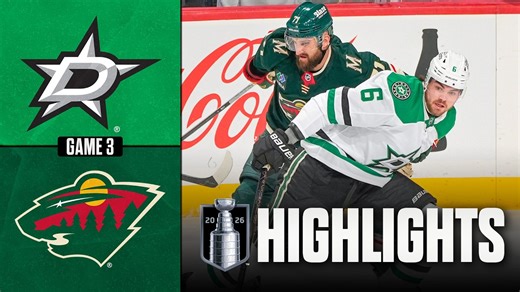 Stars vs. Wild | NHL Playoff Highlights | Game 3 | April 22, 2026