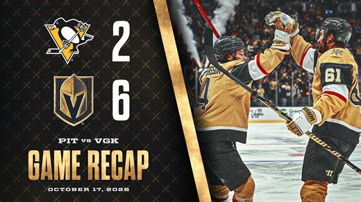 HIGHLIGHTS | Vegas Golden Knights 6, Pittsburgh Penguins 2 | Oct. 17, 2026