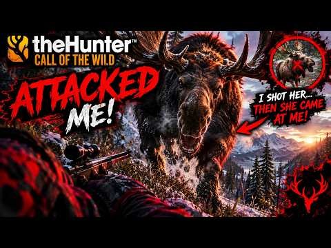 😱 THE MOOSE ATTACKED ME! 🫎 | The Hunter: Call of the Wild Gone WRONG!