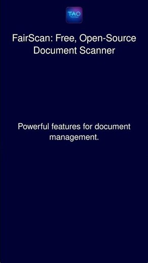 FairScan: Free, Open-Source Document Scanner