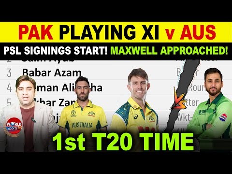 Pakistan playing XI for 1st T20 vs Australia | PSL 2026 direct signing started
