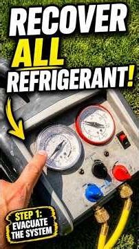 How to recover refrigerant from ac #hvac #airconditioner