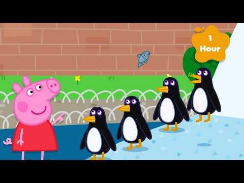 Peppa Pig Plays At The Zoo! 🐠🦋| Full Episodes | Cartoons for Kids | 1 Hour
