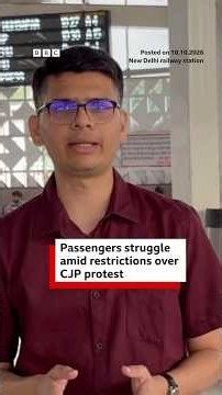 Passengers stranded as travel disrupted in Delhi due to the CJP protest | BBC News India