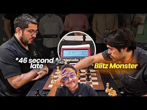 46 seconds late to a 3-minute game | Vasif Durarbayli vs Hikaru Nakamura