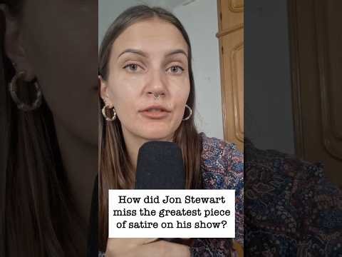 How did Jon Stewart miss the greatest piece of satire on his show?