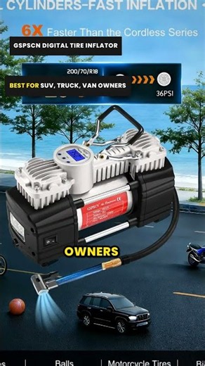 GSPSCN Digital Tire Inflator Review | Fills a Tire Fast