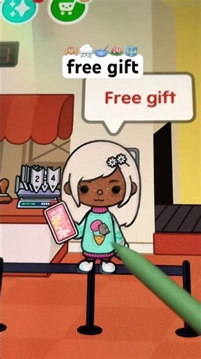 toca boca free gift!🫶🏼🪷❄️ #tocagohar #tocaaesthetichousetour #toca #aesthetic