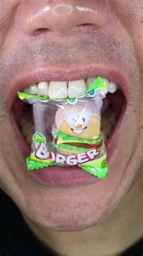 ASMR | Yupi Sour Burger Snack | Tangy Bite Sized Fun! 🍔 | #ASMR #Yupi #SourBurger