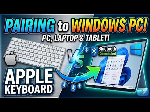 Connect Magic Apple Keyboard with Windows tablet, laptop or PC (how to instructions)