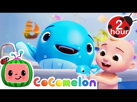 Bath-Time Song with Cute Animals! 🐋| 2 HOURS | CoComelon Kids Songs & Nursery Rhymes