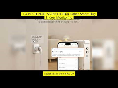 1-4 Pcs Sonoff S60Zb Eu Iplug Zigbee Smart Plug Energy Monitoring Wireless