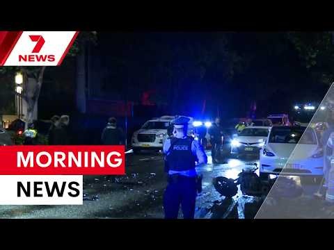 Police chase ends in crash, youth crime crackdown announced | 7NEWS