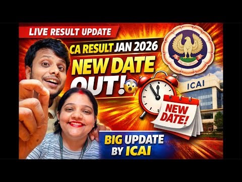 live CA Exam January 2026 Result update / big changes by icai ccm