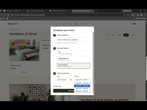 HomeMart – Furniture & Home Decor UI/UX Website | HTML, CSS & JavaScript | Internship Project
