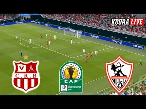 بث مباشر مباراة الزمالك ضد شباب بلوزداد اليوم الكونفدرالية الافريقية - نصف النهائي | PES Gameplay