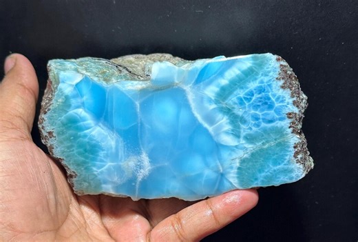 AAA + Quality Blue Larimar Rough , Dominican Republic Freeform Gemstone for Display Amd Make Any Shape ( 3615 Crt, 115x65x56 Mm ) - Etsy