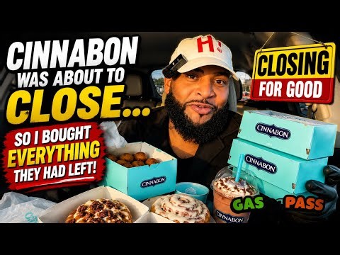 Cinnabon Was Closing… So I Bought EVERYTHING they had left