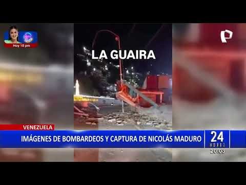 Venezuela: así fueron los bombardeos en Caracas previo a la captura de Nicolás Maduro