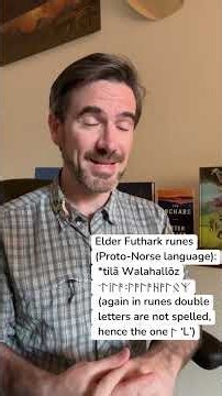 To Valhalla, in Old Norse and runes