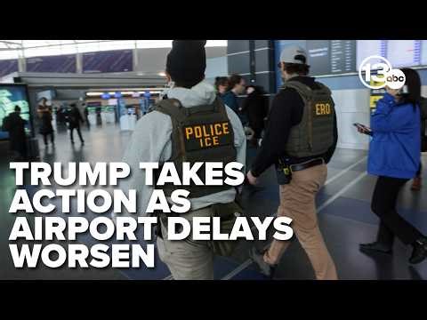 Trump floats National Guard deployment at airports if ICE agents aren't enough to fix long lines