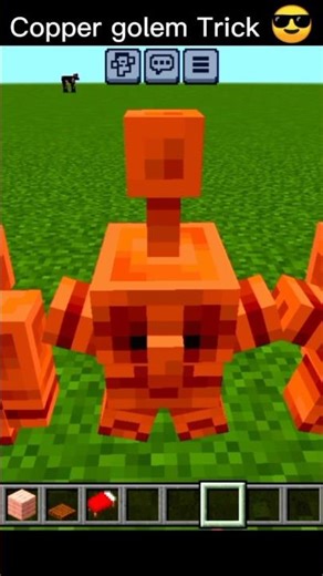 I Built a COPPER GOLEM in Minecraft 😱 | Is It Really Possible?#minecraft #minecraftbuild #shorts
