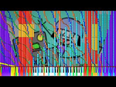 "Hailing Taquitos" by Parry Gripp - Black MIDI/Impossible Piano Cover