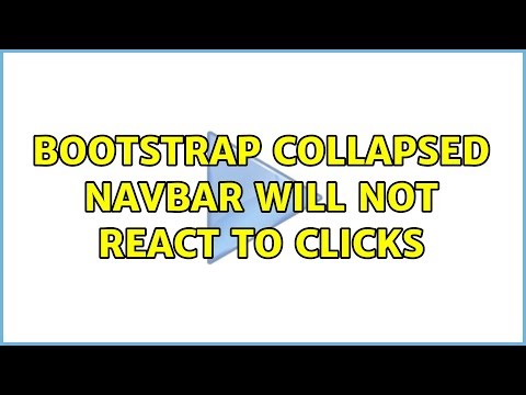 Bootstrap collapsed navbar will not react to clicks