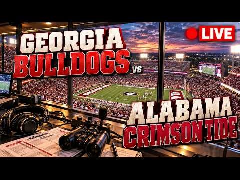 Georgia Bulldogs VS Alabama Crimson Tide | LIVE NCAA Football Today