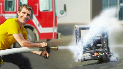 Cooling a PC with a fire truck... literally