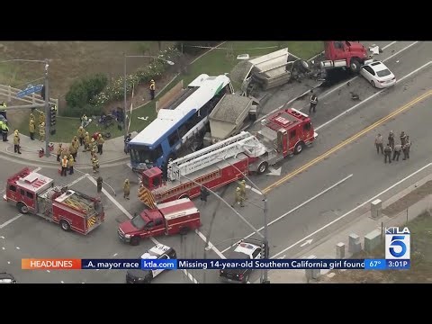 Deputies detail cause of violent Santa Clarita bus crash