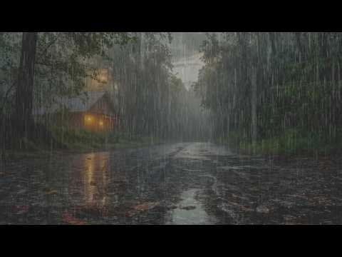 🔴 LIVE Rain Falling Through the Night 🌧️ Deep Sleep Atmosphere