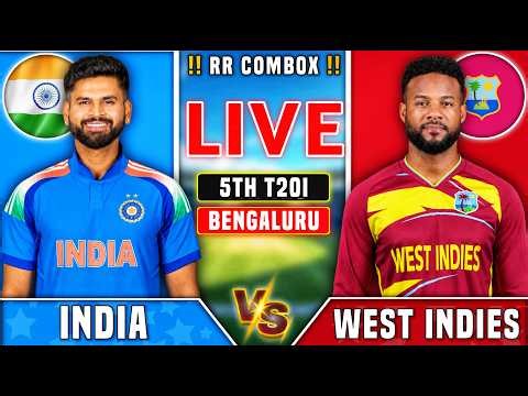 🔴India vs West Indies 5th t20 2026 Live Match | Ind vs Wi Live Today Match Commentary | RR Com Box |