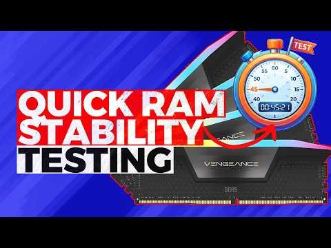 The Best Tool to Quickly Test RAM Stability