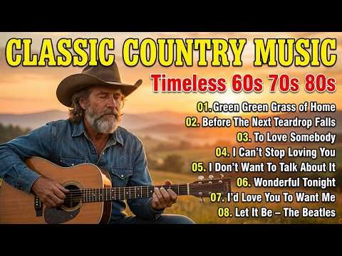 Green Green Grass of Home, Before the Next Teardrop Falls 🎼 Classic Country Music Hit 60s 70s 80s🤠
