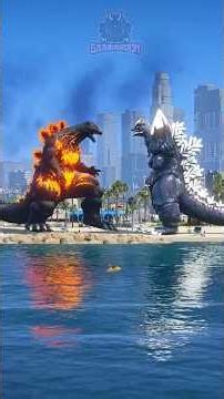 Burning Godzilla vs Spacegodzilla - The Epic Battle