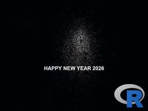 Fireworks in R! 🎇 | Happy New Year 2026 #RStats #DataViz