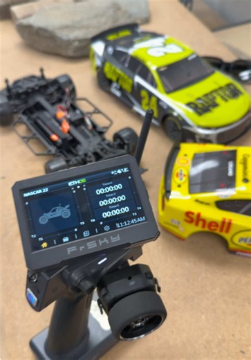 Love my FrSky Transmitter. Game Changer🔥🔥🔥 #OzzyB_RC #losinascar #FrSky #Nascar #RCCar