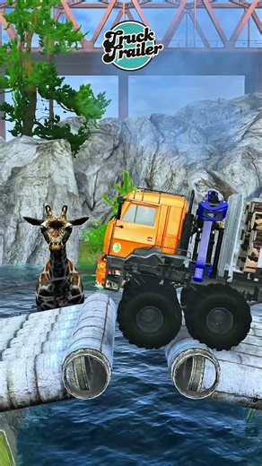 Daily Truck Spintires Mudrunner Eps 314. Train Pulling Monster KamAZ with Coal Over Broken Bridge