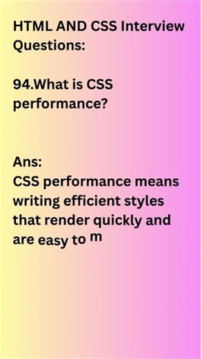 HTML Interview Question #94