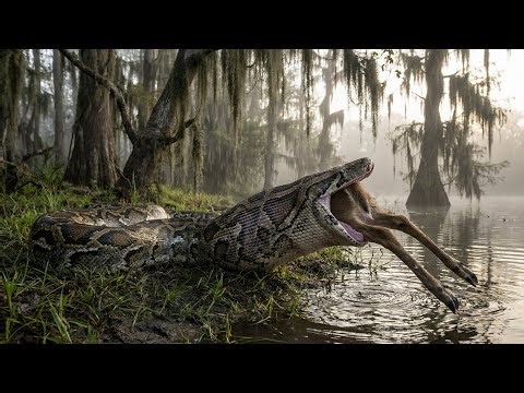 Python swallows deer | USA’s Most Dangerous Animals – Live Safari Footage 😱