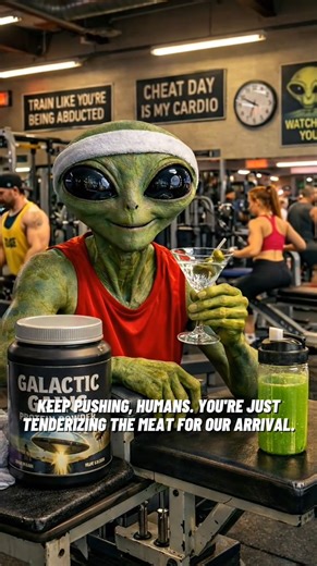 👽 When an alien realizes… leg day is real. This extraterrestrial just landed on Earth and thought leg day was optional… Turns out, gains don’t care where you’re from. Even aliens get humbled by squats, lunges, and deadlifts. 🦵🛸💪 Who else has been caught by leg day like this? #legday #gym #fitness #workout #fyp #viral #fitnessmotivation #gymtok #gymlife #fit #legworkout #gymhumor #alienfitness #liftlikeanalien #spacegains | Alientouristdiaries