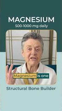 20 Key Bone Nutrients: MAGNESIUM
